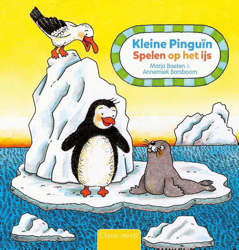 Load image into Gallery viewer, Kleine pinguïn, spelen op het ijs. 1+
