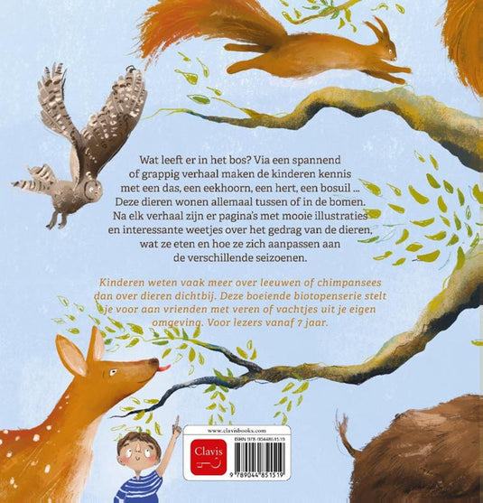 Prentenboek: dieren in het bos. 7+