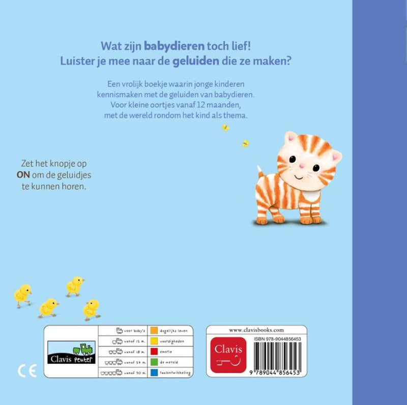 Load image into Gallery viewer, Geluidenboek: babydieren. (nieuw) 1+
