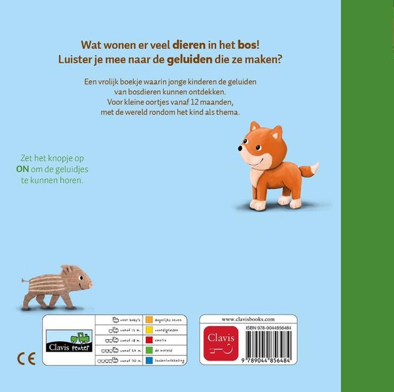 Load image into Gallery viewer, Geluidenboek: bosdieren. (nieuw) 1+
