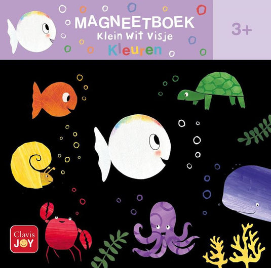 Magneetboek klein wit visje. 3+