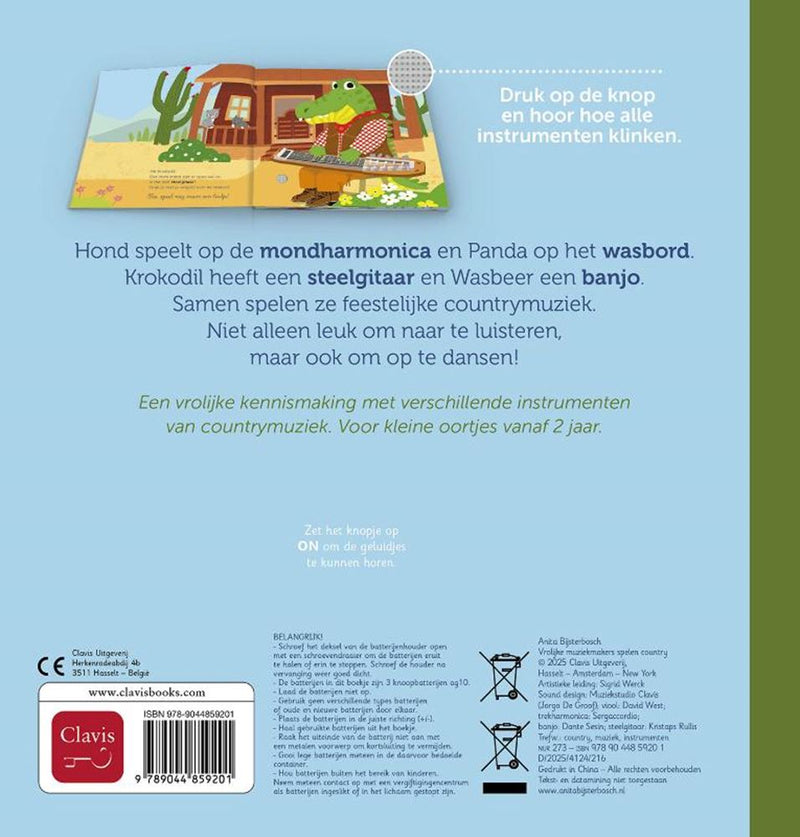 Load image into Gallery viewer, Geluidenboek. vrolijke muziekmakers spel
