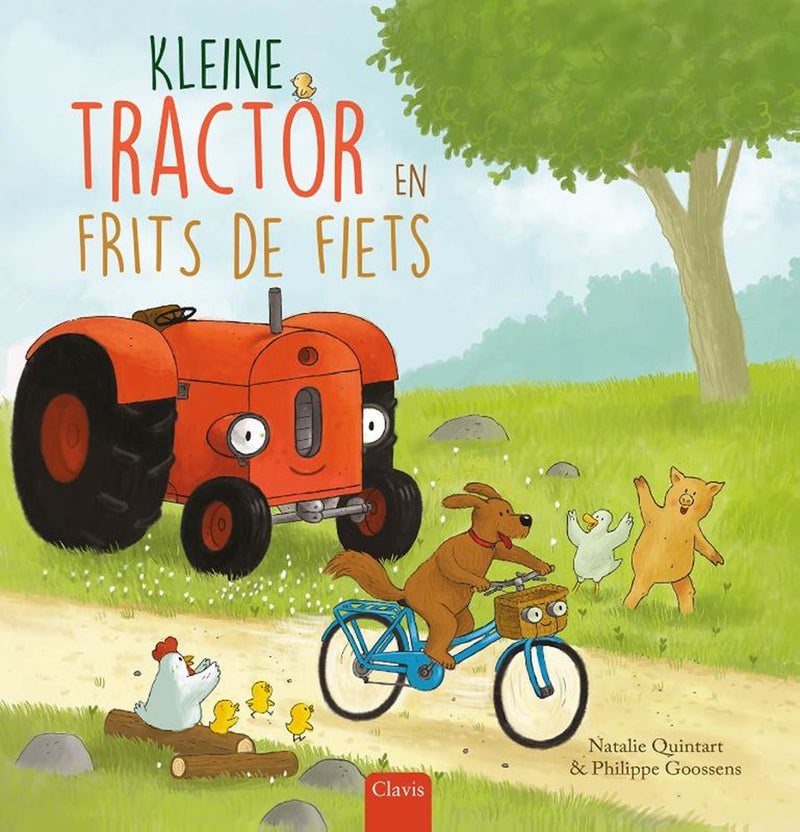 Load image into Gallery viewer, Kleine tractor en frits de fiets 4+
