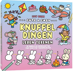 Centraal boekhuis cute cosy leren tekenen knuffeldingen