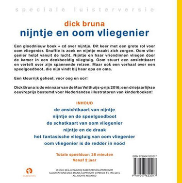 Nijntje en oom vliegenier (boek+cd). 3+