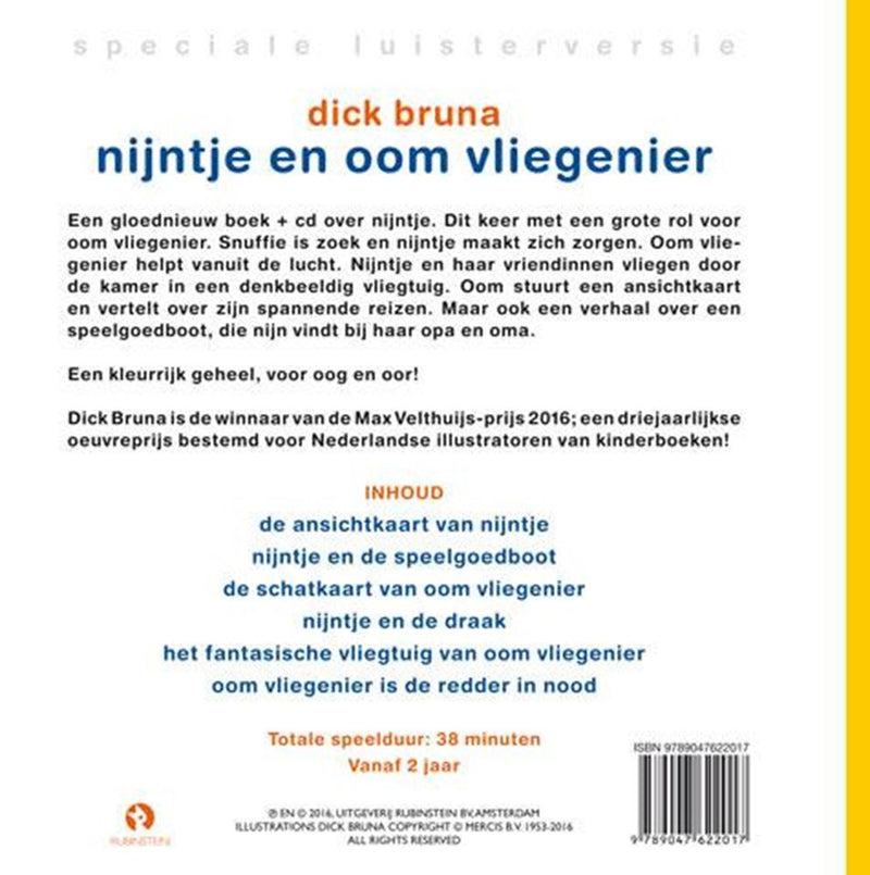Load image into Gallery viewer, Nijntje en oom vliegenier (boek+cd). 3+
