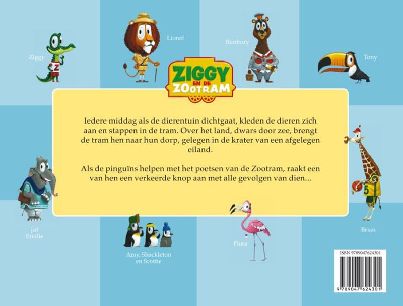 Load image into Gallery viewer, Ziggy en de zootram: de ontsnapte tram.
