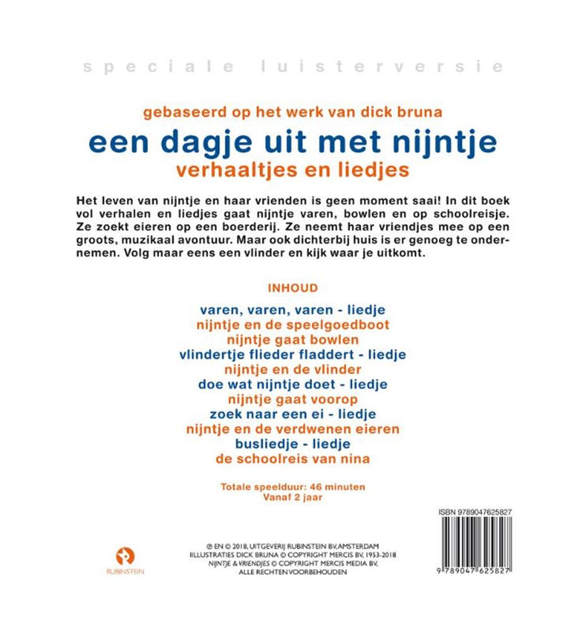 Load image into Gallery viewer, Een dagje uit met nijntje (boek=cd). 3+
