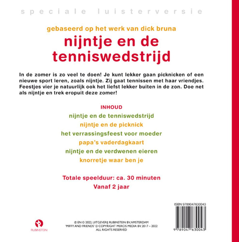 Load image into Gallery viewer, Nijntje en de tenniswedstrijd. 3+
