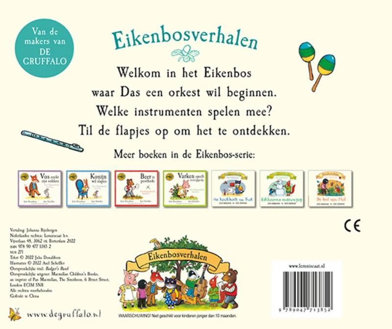 Load image into Gallery viewer, Flapjesboek: het orkest van das. kart 2+
