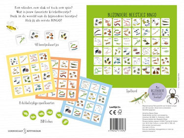 Spel: bijzondere beestjes bingo. 6+