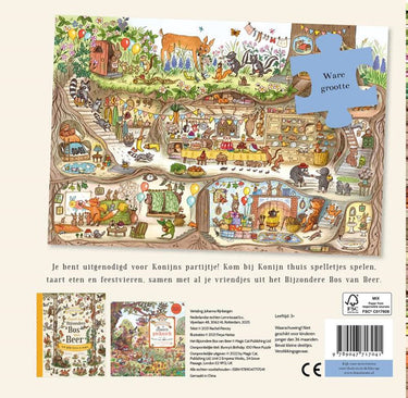 Konijns partijtje puzzel. 6+