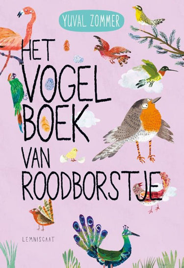 Kartonboekhet vogelboek van roodborstje.