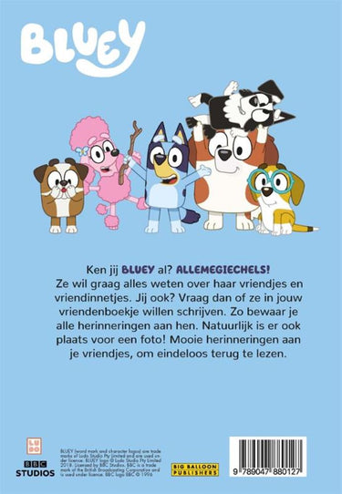 Bluey vriendenboek - - creatief vriendenboek voor kinderen