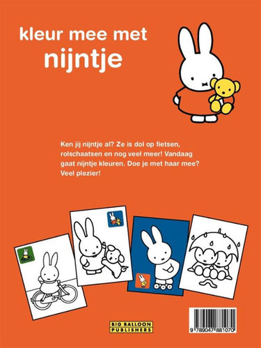Gottmer uitgevers groep kleurboek: kleur mee met nijntje. 3+