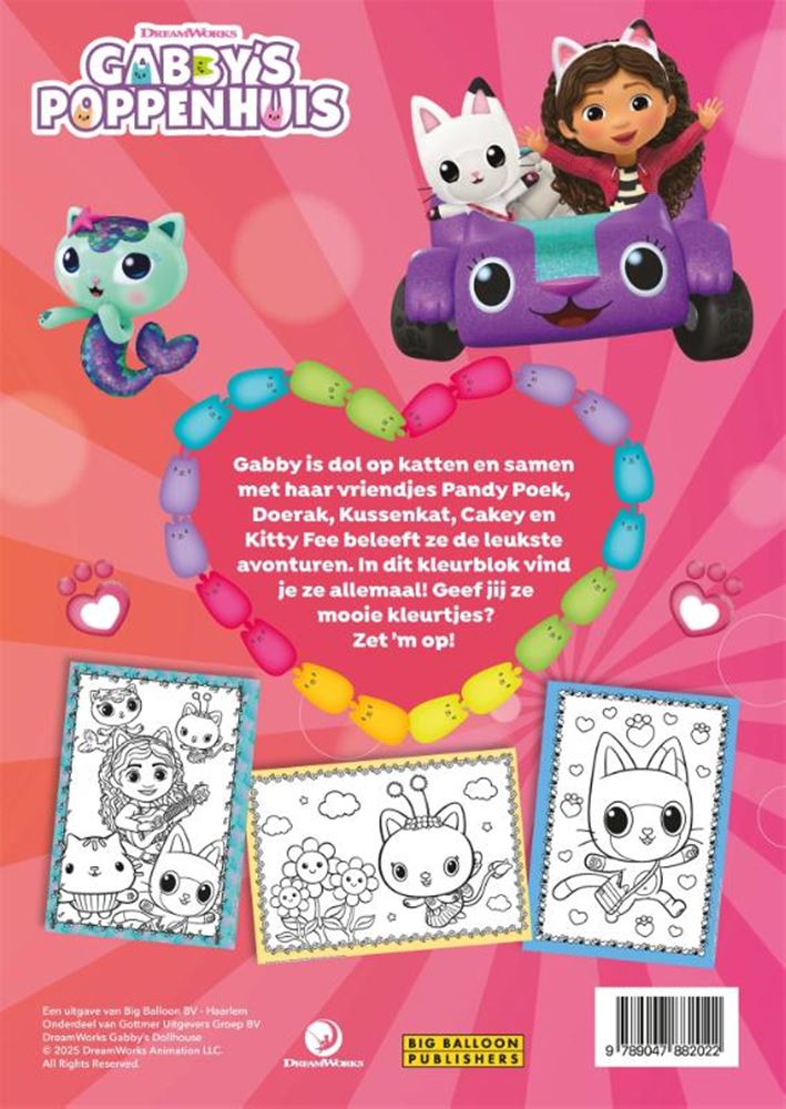 Load image into Gallery viewer, Gottmer uitgevers groep kleurboek: kleur mee met gabby 4+
