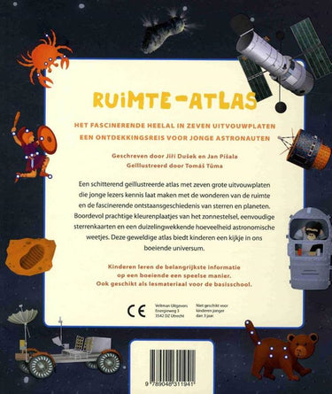 Ruimte-atlas (uitklapboek). 7+