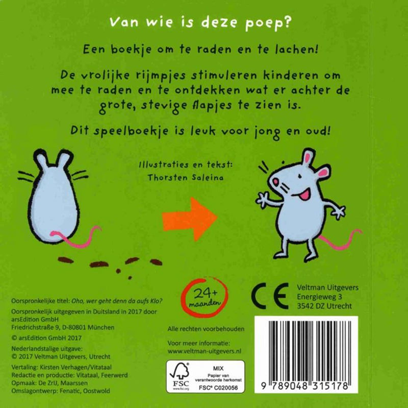 Load image into Gallery viewer, Van wie is deze poep (kartonboek). 1+
