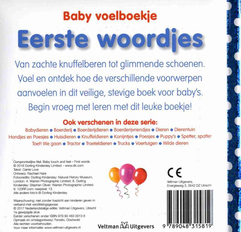 Load image into Gallery viewer, Baby voelboekje: eerste woordjes. 0+
