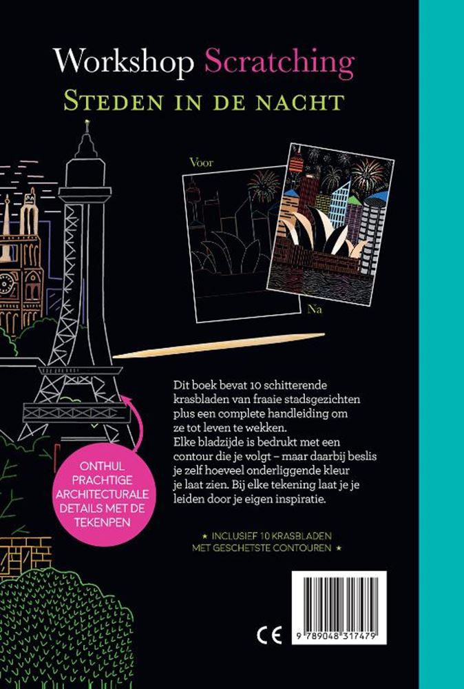 Load image into Gallery viewer, Workshop scratching: steden in de nacht
