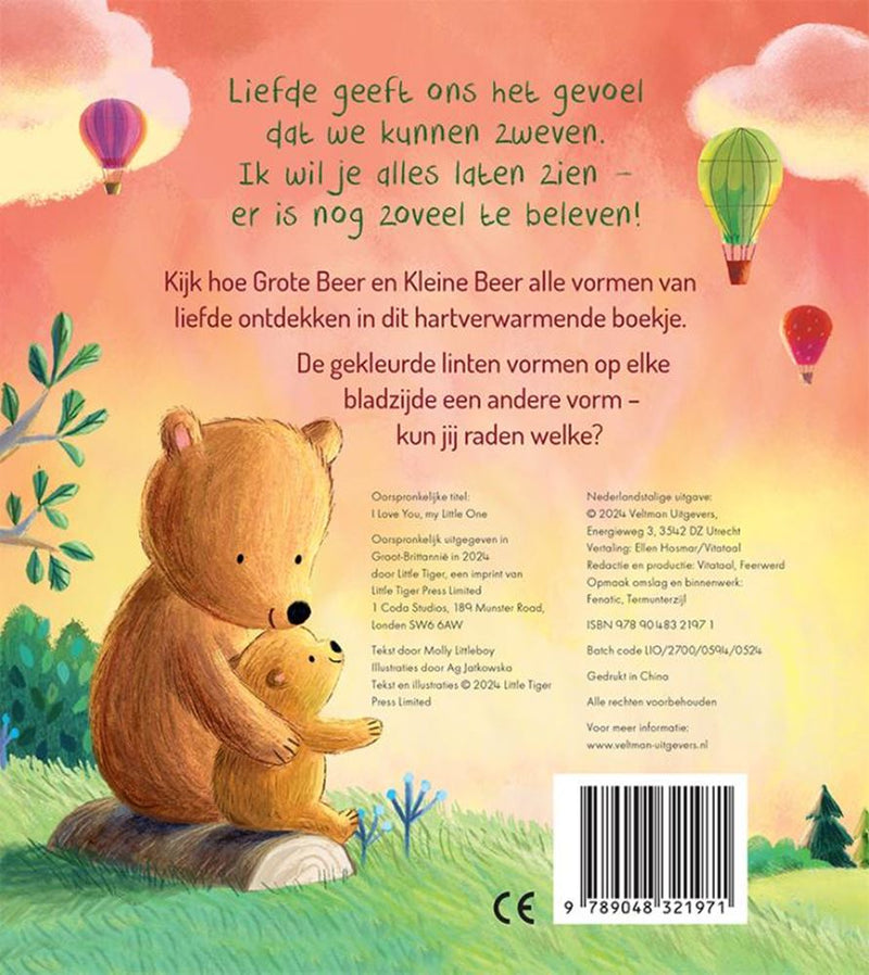Load image into Gallery viewer, Kartonboek: ik hou van je, kleintje 1+
