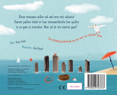 Kartonboek 7 meeuwen op vakantie! 2+