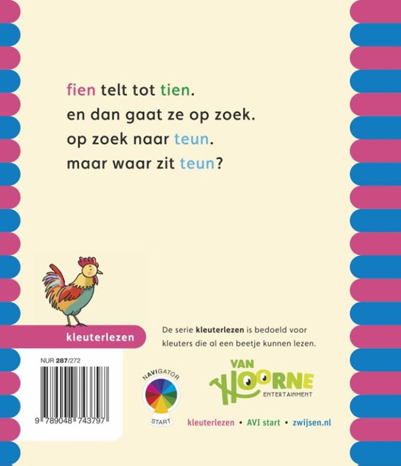 Load image into Gallery viewer, Wpg uitgevers kleuterlezen - fien teun - fien telt tot tien
