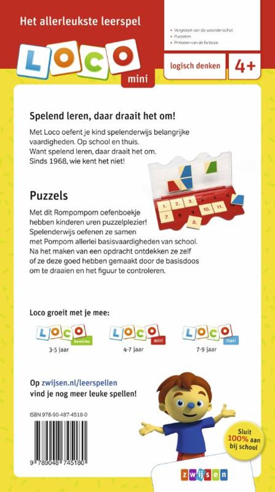 Load image into Gallery viewer, Wpg uitgevers mini loco rompompom puzzels (4-6 jaar)
