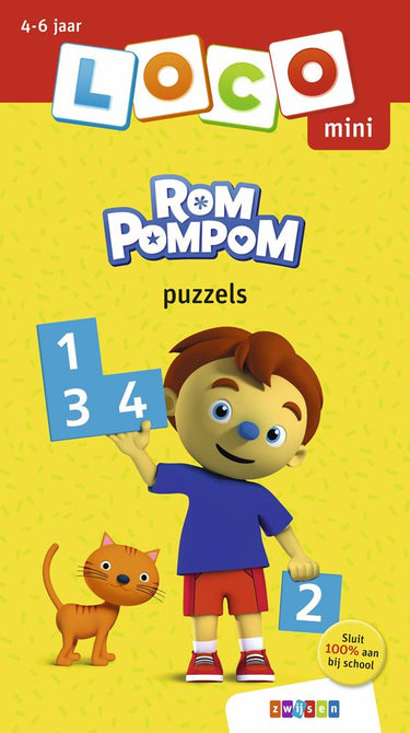 Wpg uitgevers mini loco rompompom puzzels (4-6 jaar)