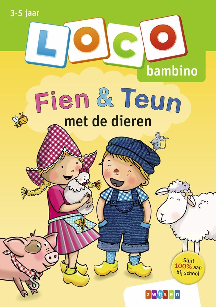 Afbeelding laden in galerijviewer, Loco bambino oefenboekje fien teun met de dieren
