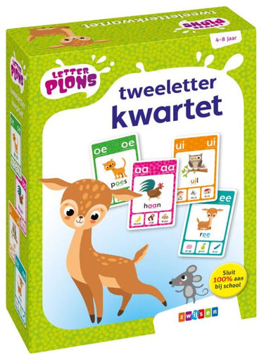 Zwijsen letterplons tweeletterkwartet 4+