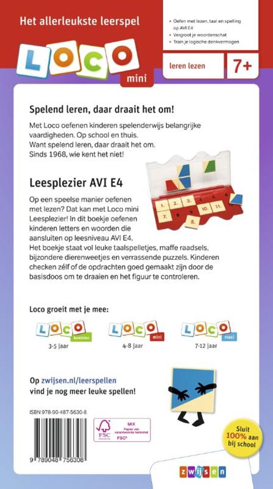 Load image into Gallery viewer, Wpg uitgevers loco mini leesplezier avi e4 7+
