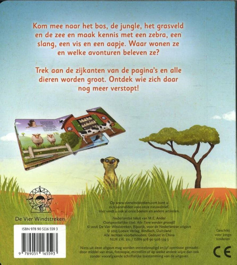 Load image into Gallery viewer, Alle dieren worden groot (uitschuifboek)
