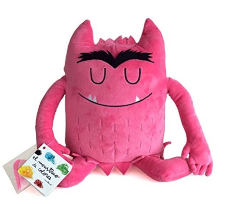 Load image into Gallery viewer, Knuffel kleurenmonster roze (verliefd)

