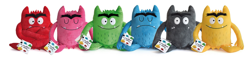 Load image into Gallery viewer, Knuffel kleurenmonster groen (kalm)
