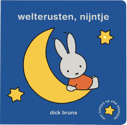 Welterusten, nijntje. met lichtjes. 1+