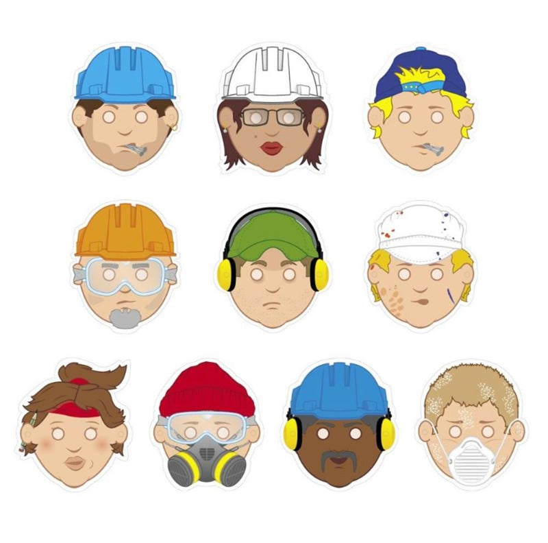 Load image into Gallery viewer, Maskers maken - bouwvakkers
