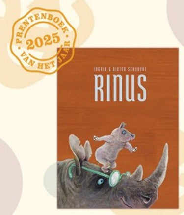 Prentenboek rinus met knuffel. 4+