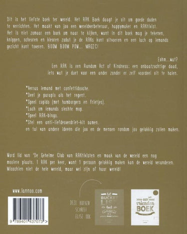 Het rak boek random acts of kindness (pb