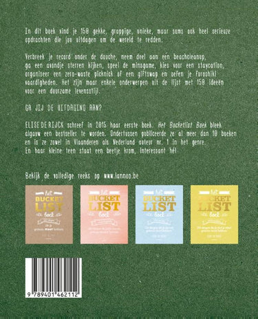 Het bucketlistboek voor een groene werel