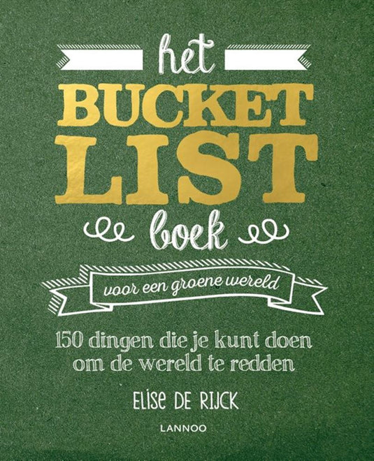 Het bucketlistboek voor een groene werel