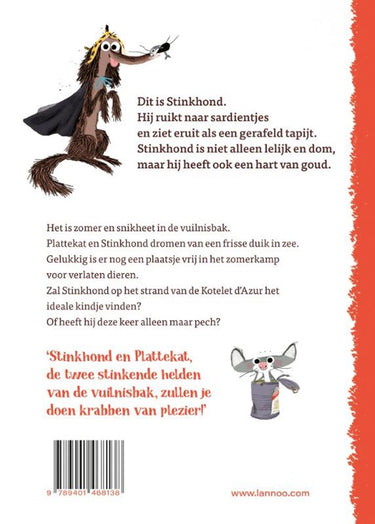 Stinkhond aan het strand 6+