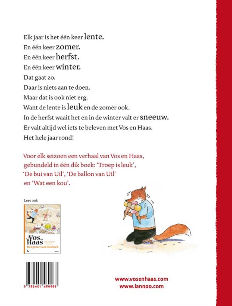 Load image into Gallery viewer, Vos en haas en de seizoenen. 4+
