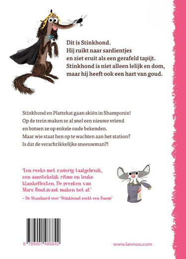 Stinkhond in de sneeuw. 6+