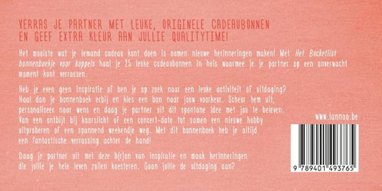 Het bucketlist bonnenboek voor koppels