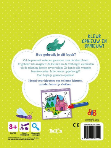Merkloos sans marque kleuren met water: magische wereld. 4+