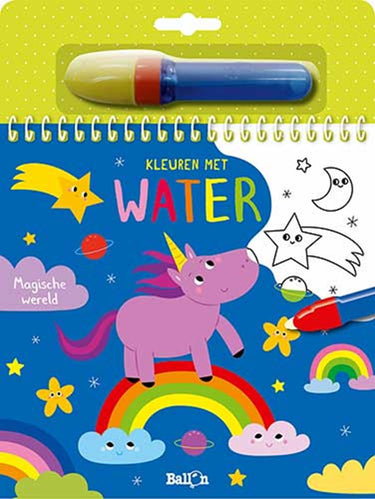 Merkloos sans marque kleuren met water: magische wereld. 4+