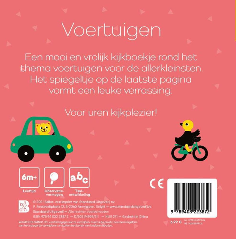 Load image into Gallery viewer, Standaard uitgeverij kijkboekje met spiegeltje: tsjoek, tsjoe
