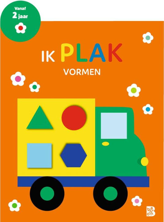 De ballon ik plak: vormen. 2+