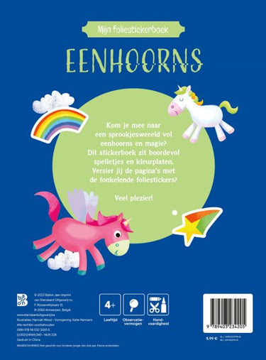 Standaard uitgeverij foliestickerboek eenhoorns